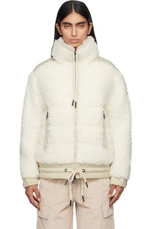 Moncler Off-White Teddy Faux-Shearling Down Jacket