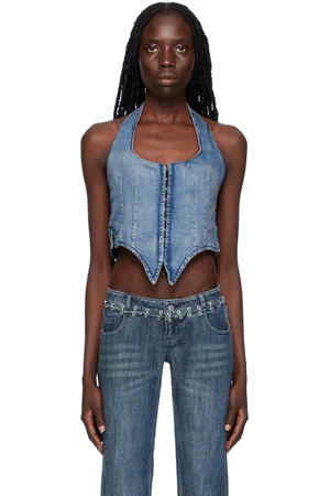 Miaou Blue Dani Denim Corset