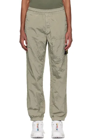 Stone Island Khaki Nylon Metal Sweatpants
