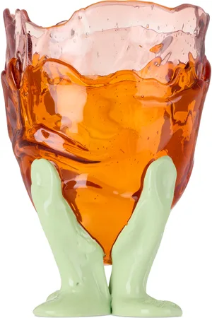 Corsi SSENSE Exclusive Pink & Orange Clear Vase Extra Colour Vase