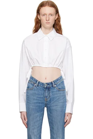 Alexander Wang White Cropped Shirt