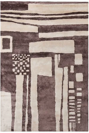 Cold Picnic Brown Battenburg Rug