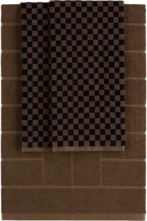 BAINA Brown & Black Essential Bathroom 04 Set
