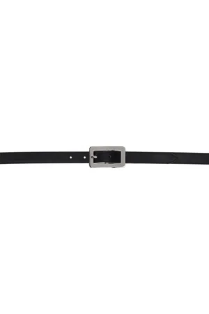 By Far Black Quadro Nappa Leather Belt