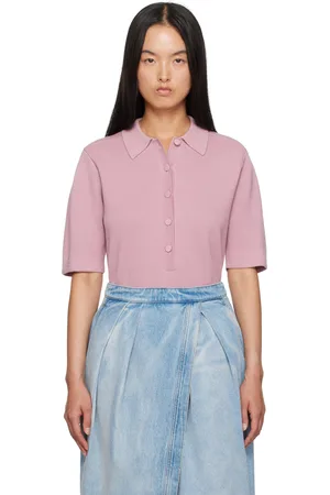 DRIES VAN NOTEN Pink Merino Wool Polo