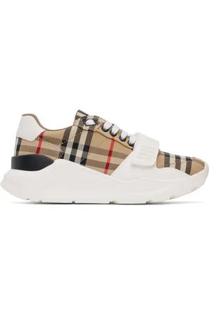 Burberry Beige Check Sneakers