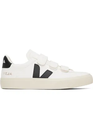 Veja White & Black Recife ChromeFree Leather Sneakers