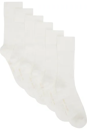 CDLP Six-Pack Mid Length Cotton Rib Socks