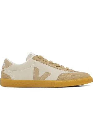 Veja Beige Volley Suede Sneakers