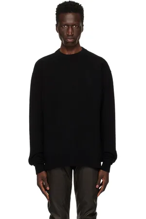 Rick Owens Black Porterville Recycled Cashmere Sweater