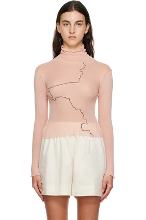 Baserange Pink Gerrymandered Turtleneck