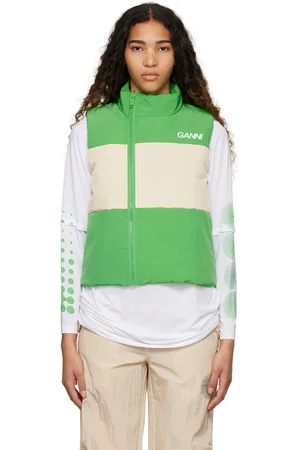 Ganni Green Light Tech Reversible Vest