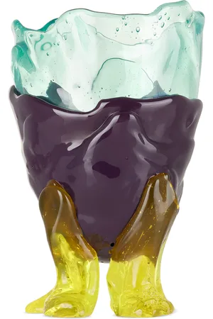 Corsi Blue & Purple Small Clear Extra Colour Vase