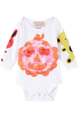 Chopova Lowena Baby White Salami Monster Bodysuit