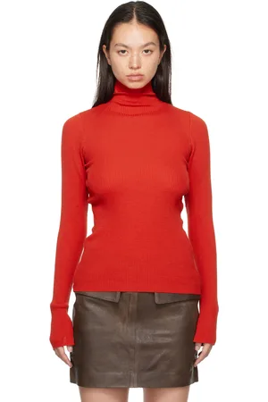 Auralee Super Fine Wool High Gauge Rib Knit Turtleneck