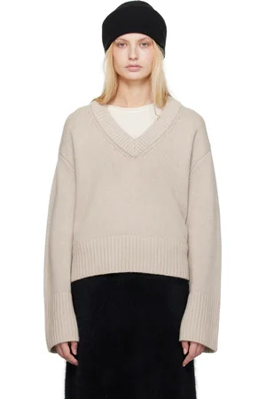 Lisa Yang Taupe Aletta Sweater
