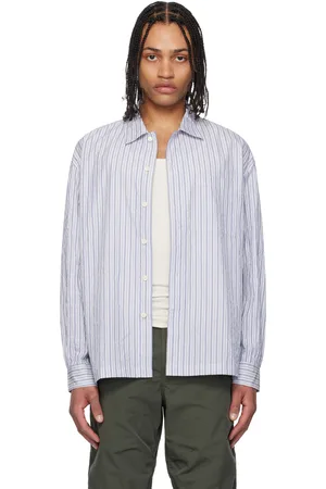 Coor & Navy Textured Striped Lounge Shirt