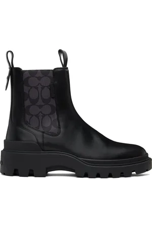Coach Black Colson Signature Chelsea Boots