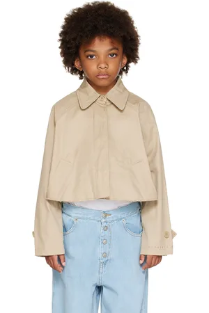 Maison Margiela Kids Beige Raw Hem Jacket