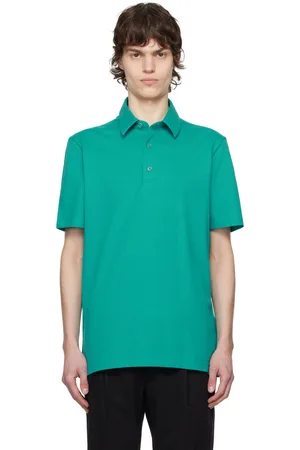BRIONI Blue Pique Polo