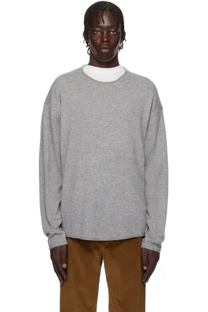 Guest In Residence Gray Oversized Crew Sweater