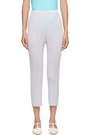 PLEATS PLEASE ISSEY MIYAKE Gray Monthly Colors July Trousers