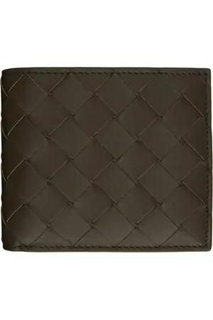 Bottega Veneta Brown Intrecciato Bi-Fold Wallet