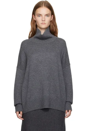 Lisa Yang Gray Heidi Turtleneck