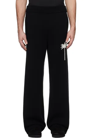Palm Angels Black Palms Knit Sweatpants