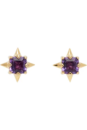 Stolen Girlfriends Club Gold Punk Rose Stud Earrings