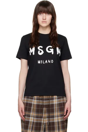 Msgm Black Printed T-Shirt
