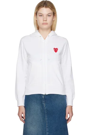 Comme des Garçons Layered Heart Patch Hoodie
