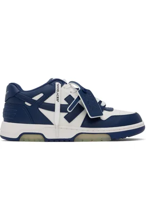 OFF-WHITE White & Navy Out Of Office Sneakers