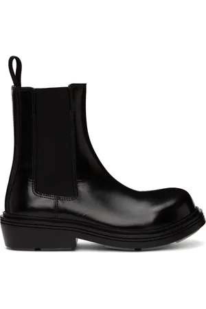 Bottega Veneta Black Fireman Chelsea Boots