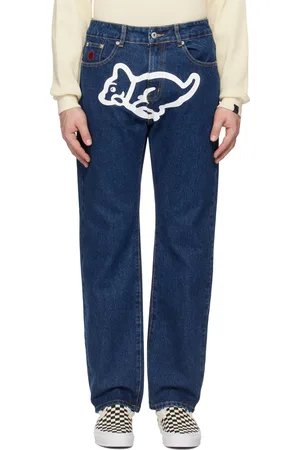 ICECREAM Blue Running Puppy Jeans