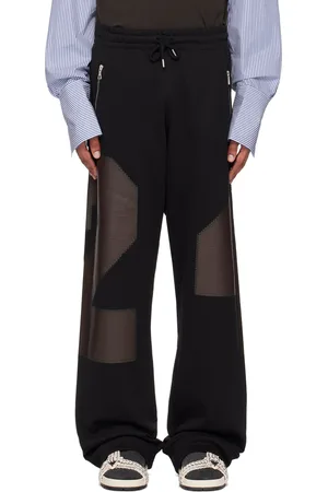 DRIES VAN NOTEN Black Loose-Fit Sweatpants