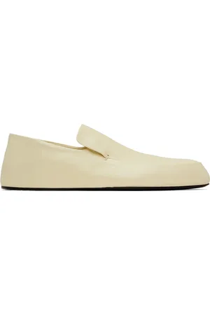 Jil Sander Off-White Flat Loafers