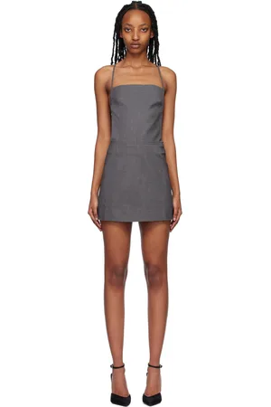 Bec & Bridge Gray Heidi Apron Minidress