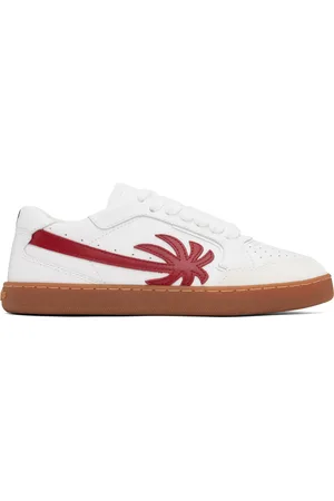 Palm Angels White & Red New Palm 1 Sneakers