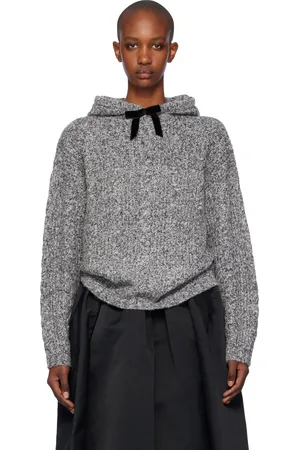 Shushu/Tong Gray Knitwear Hoodie