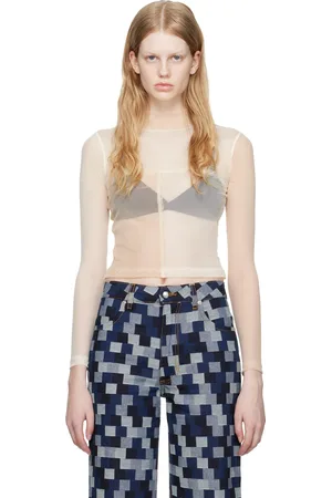 ECKHAUS LATTA SSENSE Exclusive Off-White & Beige Turtleneck