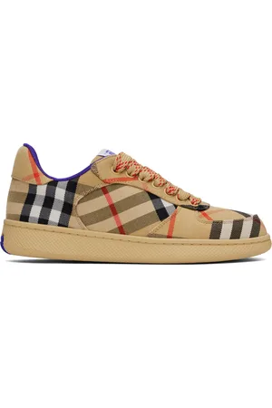 Burberry Beige Check Terrace Sneakers