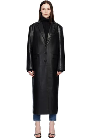ANINE BING Quinn Leather Coat