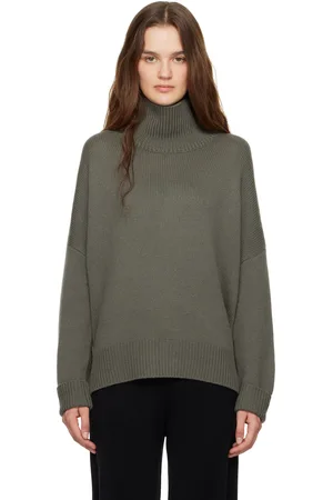 Lisa Yang Khaki Heidi Turtleneck