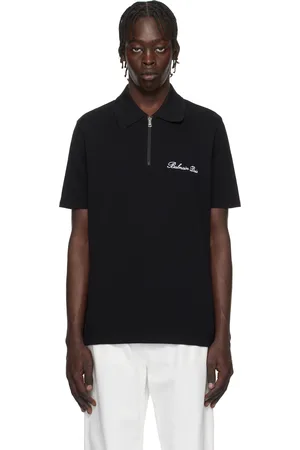Balmain Black Short-Sleeved Polo