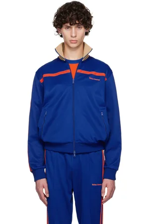 WALES BONNER Blue adidas Originals Edition Stand Collar Track Jacket