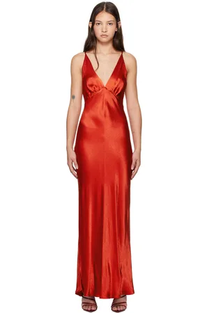 Bec & Bridge Red Moon Dance V Maxi Dress