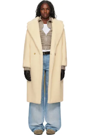 Max Mara White Tedgirl Coat