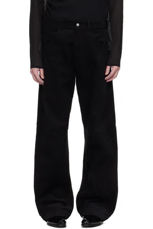 Omar Afridi Knee Darted Flare Micro Cord Trousers
