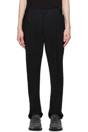 HUGO BOSS Black Pleated Lounge Pants